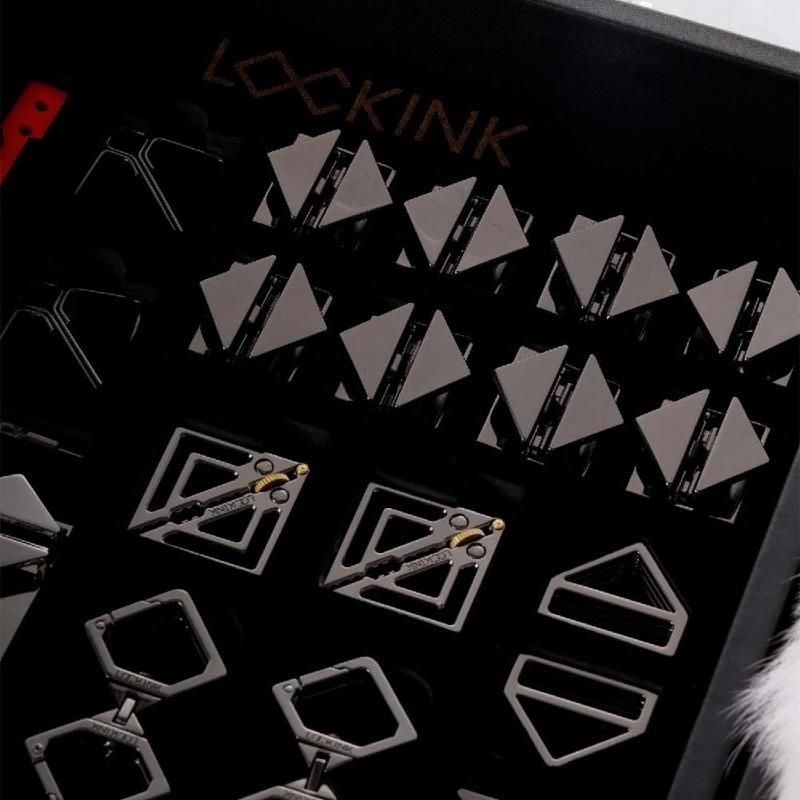 БДСМ-набір LOCKINK All-in-1 BDSM Play Kit, чорний, ремені, маска, кляпи, анальні пробки, свічки