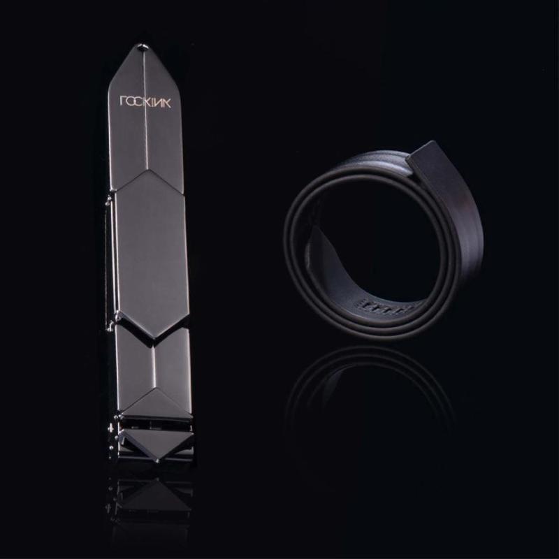 Регульована шльопалка LOCKINK Adjustable Slapper for Impact Play, чорна, натуральна шкіра