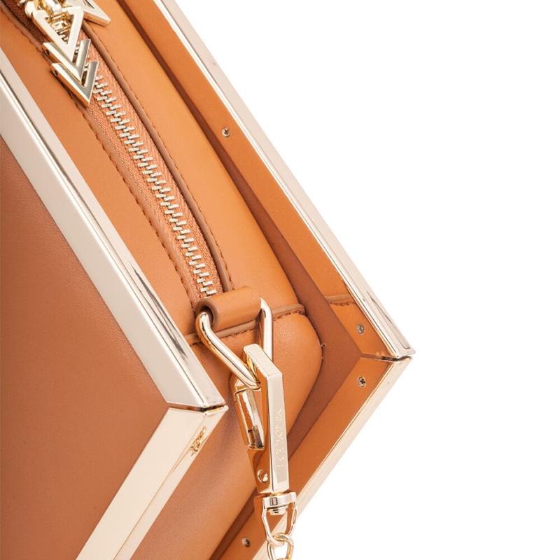 Сумка для секс-іграшок LOCKINK Mysterious Square Kink Bag, коричнева, набір для бондажу в комплекті