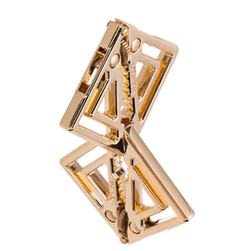 Затискачі для сосків з важкою підвіскою LOCKINK Adjustable Nipple Clamps with Heavy Pendant, під золото