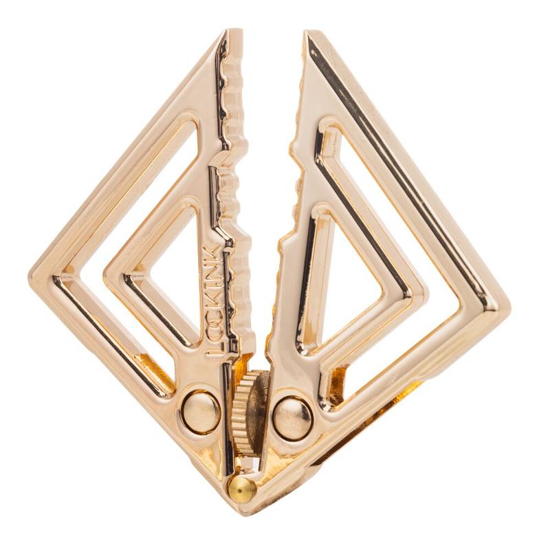 Затискачі для сосків з легкою підвіскою LOCKINK Adjustable Nipple Clamps with Light Pendant, золотисті