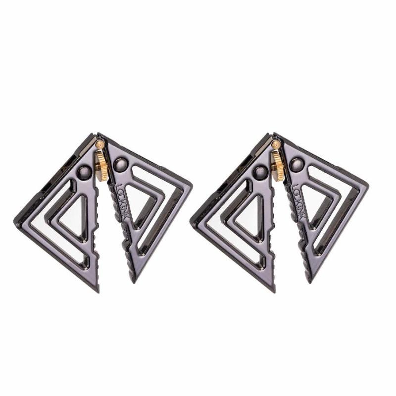 Затискачі для сосків з легкою підвіскою LOCKINK Adjustable Nipple Clamps with Light Pendant, сріблясті
