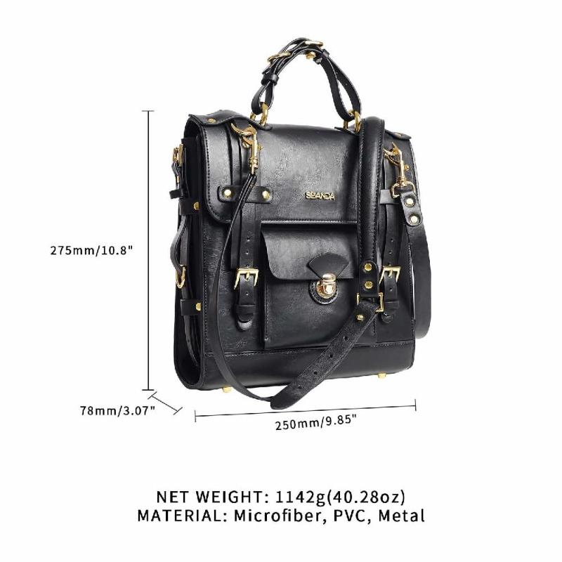 Сумка-трансформер для зберігання секс-іграшок LOCKINK Detachable JK Bag, чорна, ПВХ