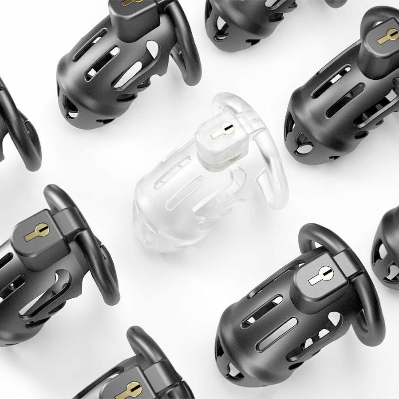 Клітка для пеніса LOCKINK SEVANDA Naja-Cobra Chastity Cage, чорна, 3 кільця різних розмірів