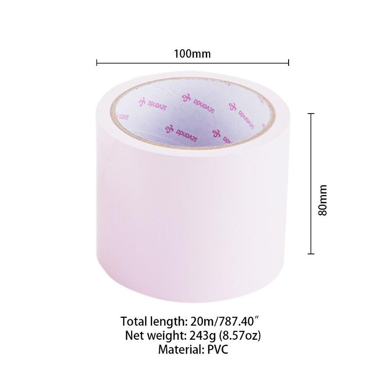 Скотч для бондажу LOCKINK SEVANDA Electrostatic Tape, блідо-рожева, 16 м