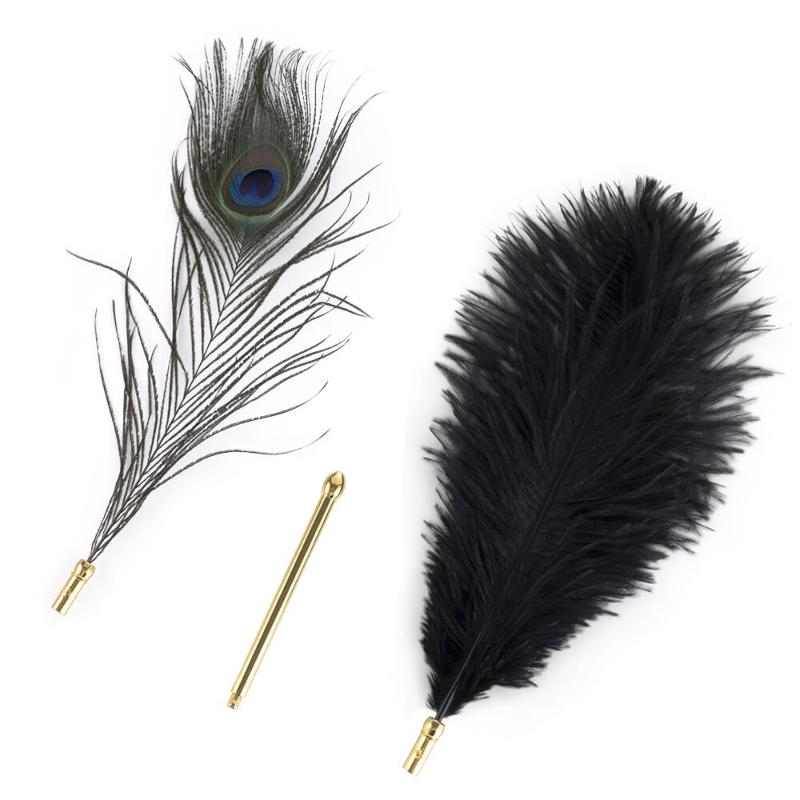 Лоскітка LOCKINK SEVANDA Natural Peacock Flirting Feather Tickler, перо павича - зображення 1