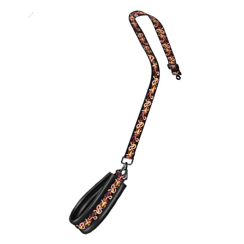 БДСМ-набір LOCKINK The Flowering Serpent Bondage Set, чорний, з малюнком у вигляді змій, 12 предметів