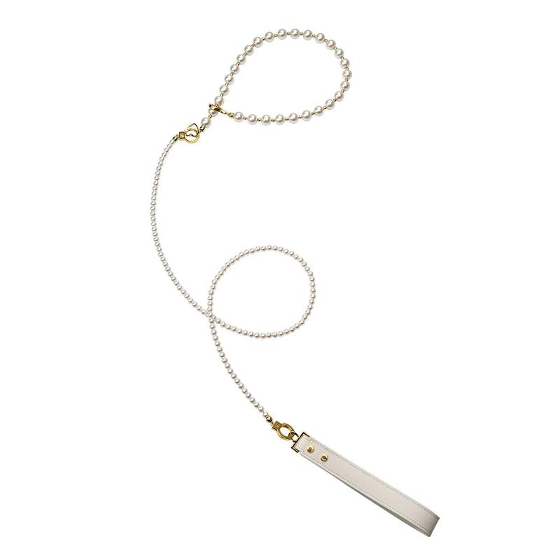 Перлинний набір для фіксації LOCKINK Pearl Bondage & Restraint Set, наручники, поножі, повідець