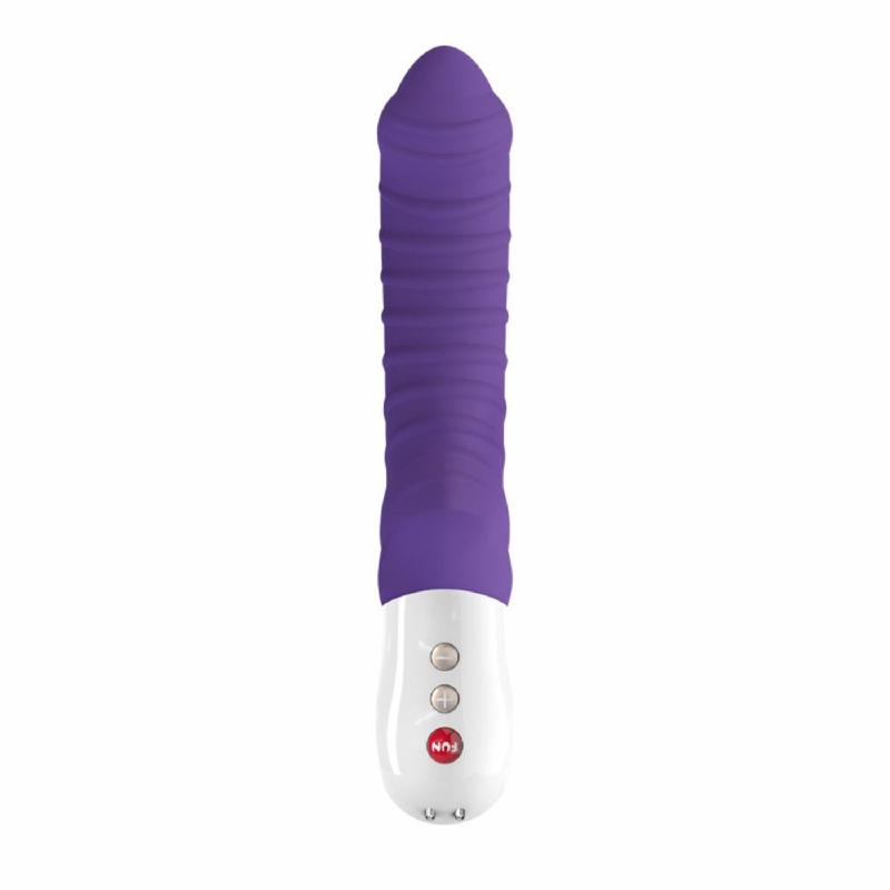 Вібратор для точки G Fun Factory TIGER violet, ребристий, підходить для анальної стимуляції