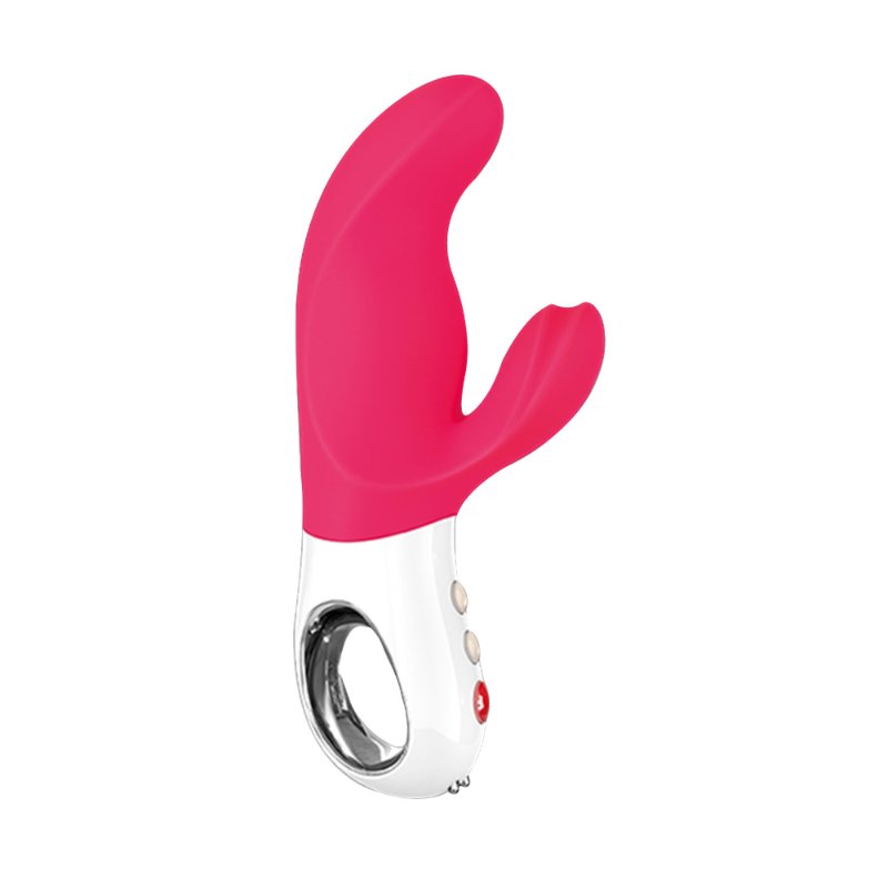Вібратор-кролик Fun Factory MISS BI pink/white, 2 незалежні мотори, діаметр 4,2 см - зображення 1
