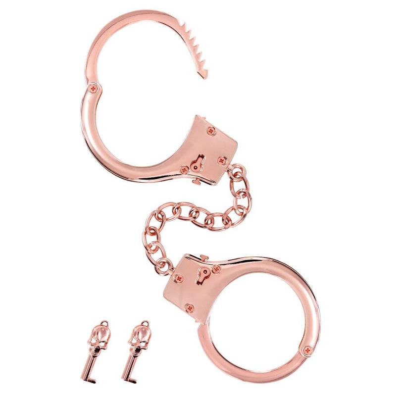 Металеві наручники Fetish Tentation Premium Chick wrist cuffs in rose-gold metal, рожеве золото