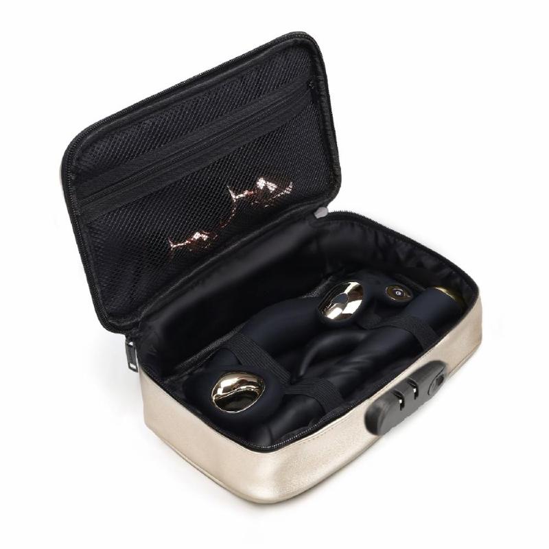 Кейс для іграшок Dorcel DISCREET BOX LUXURY GOLD, кодовий замок, 27×16×7,62 см