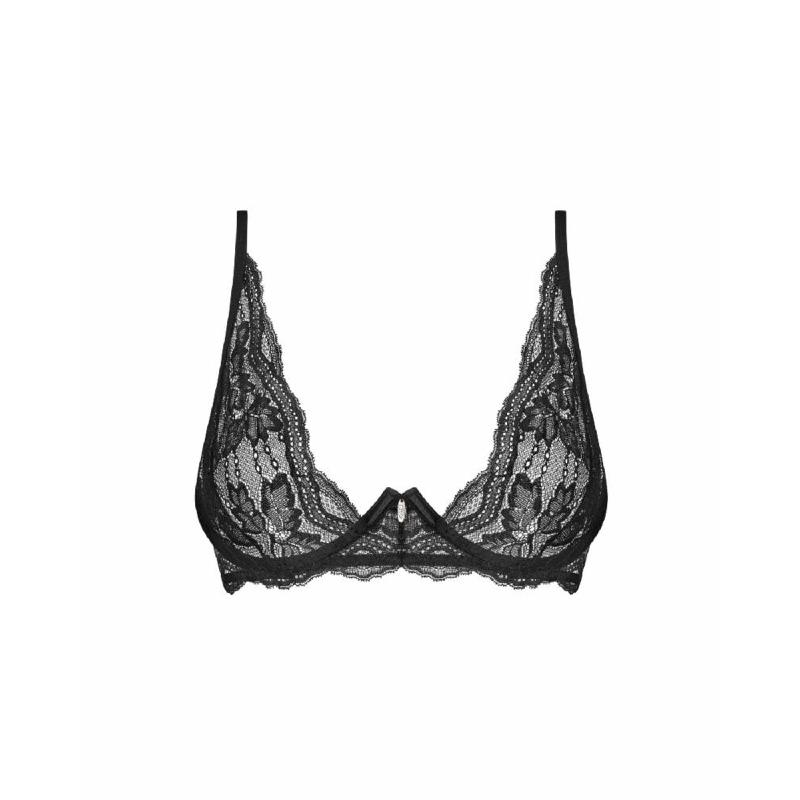 Бюстгальтер Obsessive Nutris bra, M/L, мереживо, м’які чашки, кісточки під грудьми