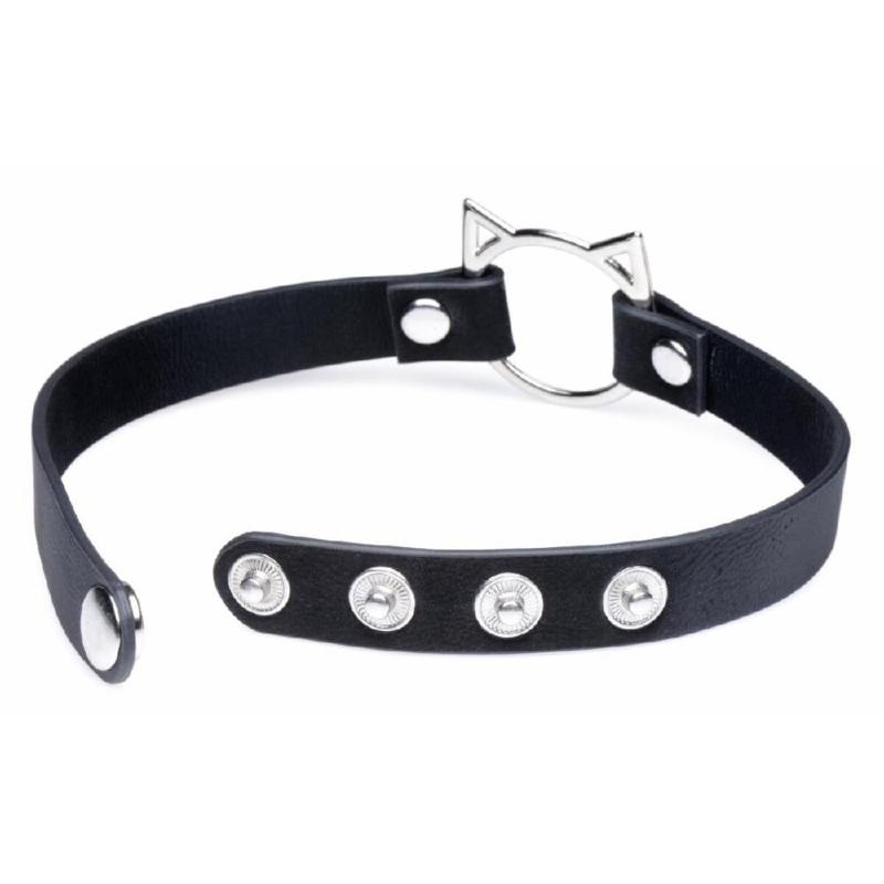 Чокер Master Series Kinky Kitty Ring Slim Choker - Black