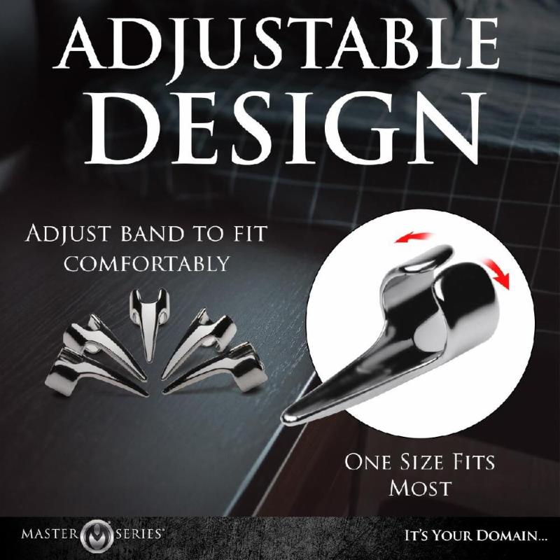 Набір кілець з кігтями Master Series Five-Piece Sensation Claw Rings - Silver