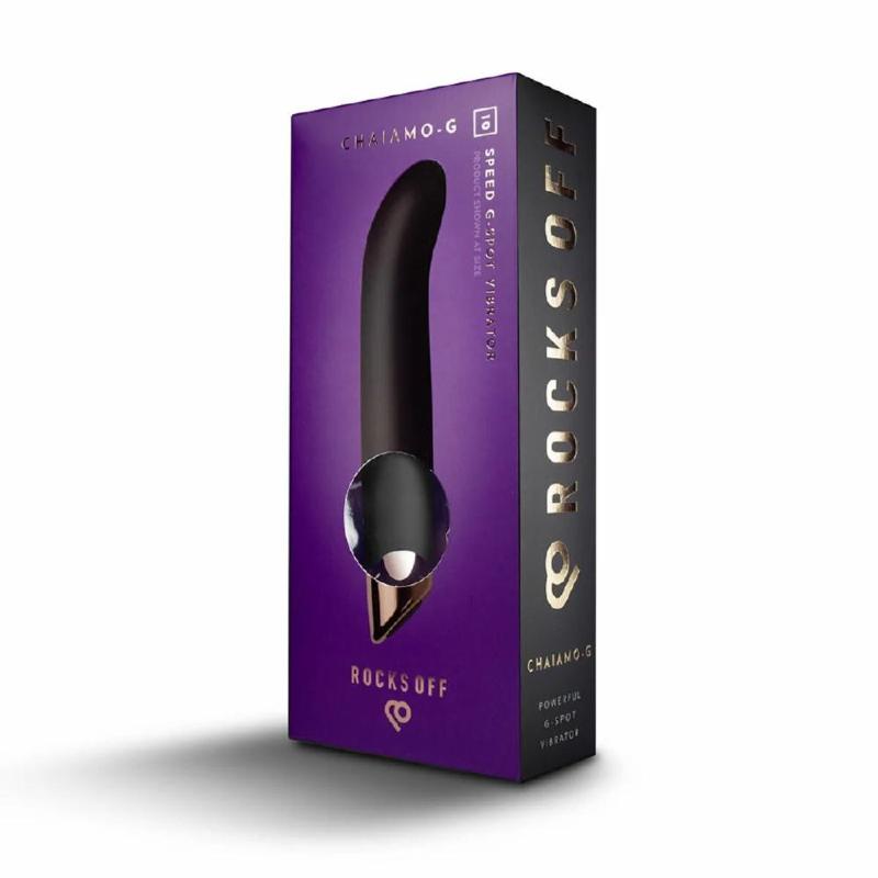 Вібратор для точки G Rocks Off Chaiamo G Black, 10 режимів
