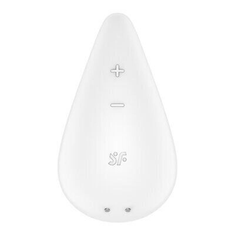 Вібратор для зовнішньої стимуляції Satisfyer Dew Drop White, 2 мотори, 12 режимів, м’який корпус