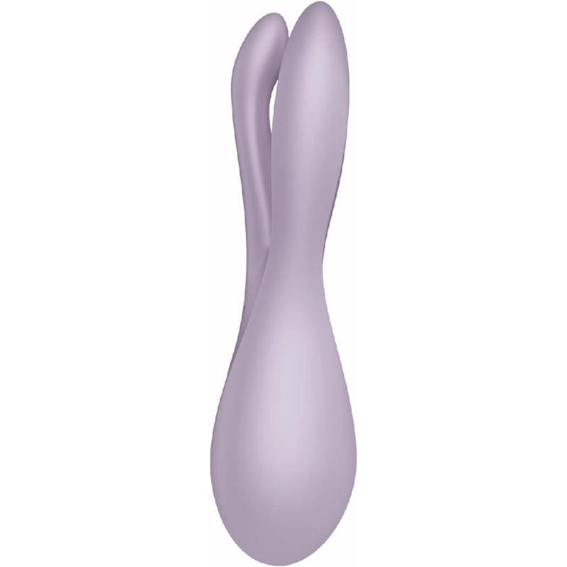 Кліторальний вібратор Satisfyer Threesome 2 Violet, 3 гнучкі пальчики, 3 мотори