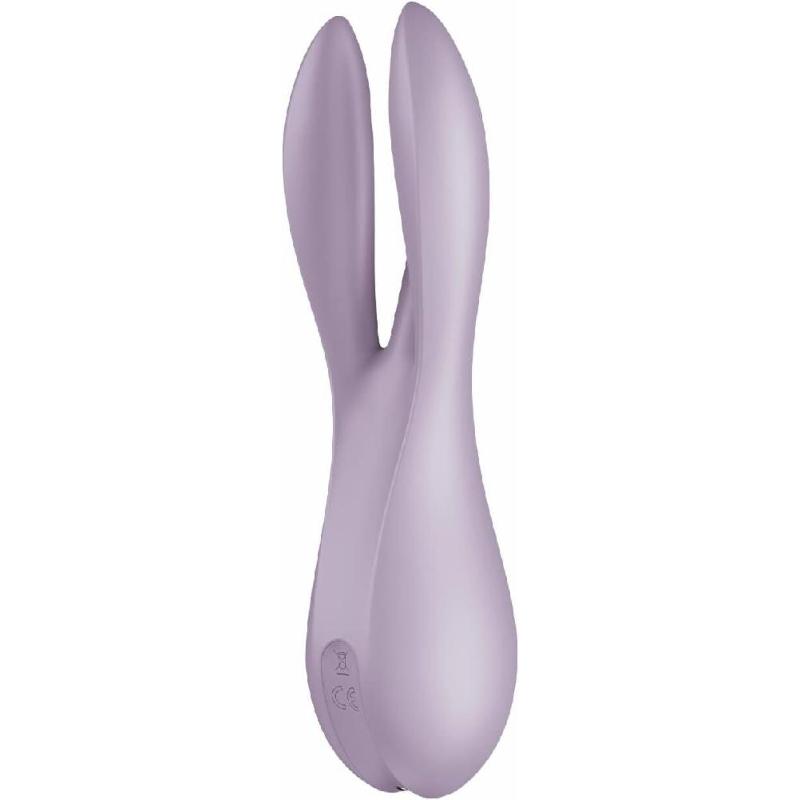 Кліторальний вібратор Satisfyer Threesome 2 Violet, 3 гнучкі пальчики, 3 мотори