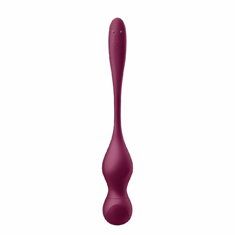 Смарт-вагінальні кульки з вібрацією Satisfyer Love Birds Vary Connect App, змінювана маса, пульт ДК