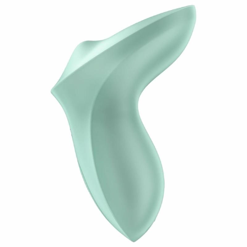 Вібратор для клітора з перлинною стимуляцією Satisfyer Exciterrr Mint, 2 незалежні мотори