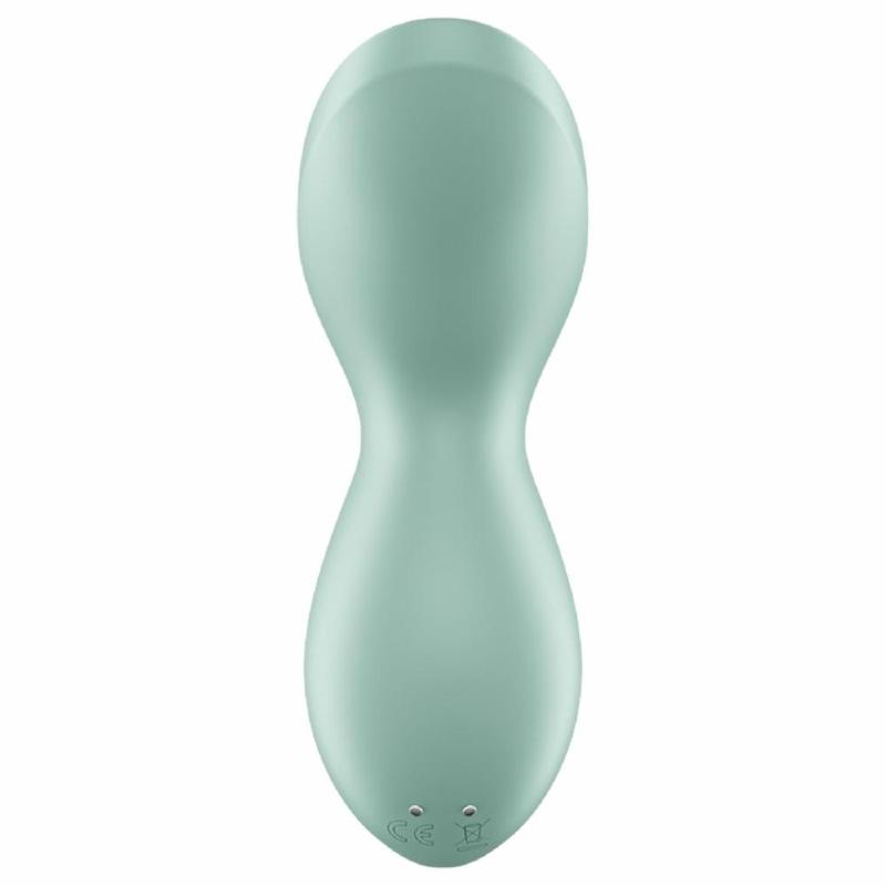 Вібратор для клітора з перлинною стимуляцією Satisfyer Exciterrr Mint, 2 незалежні мотори