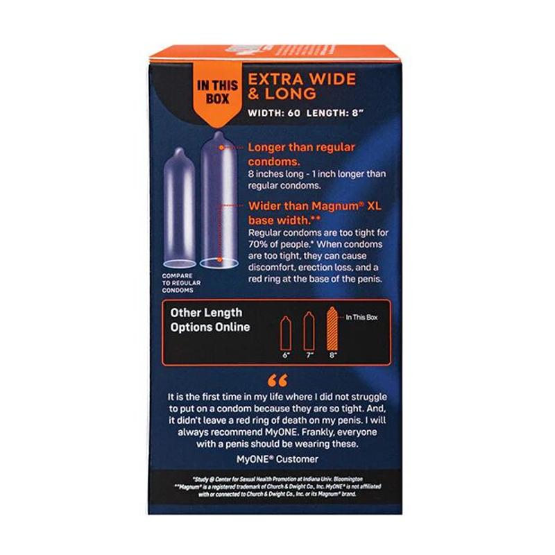 Презервативи MyONE Extra Wide & Long 10 шт, картонна коробка