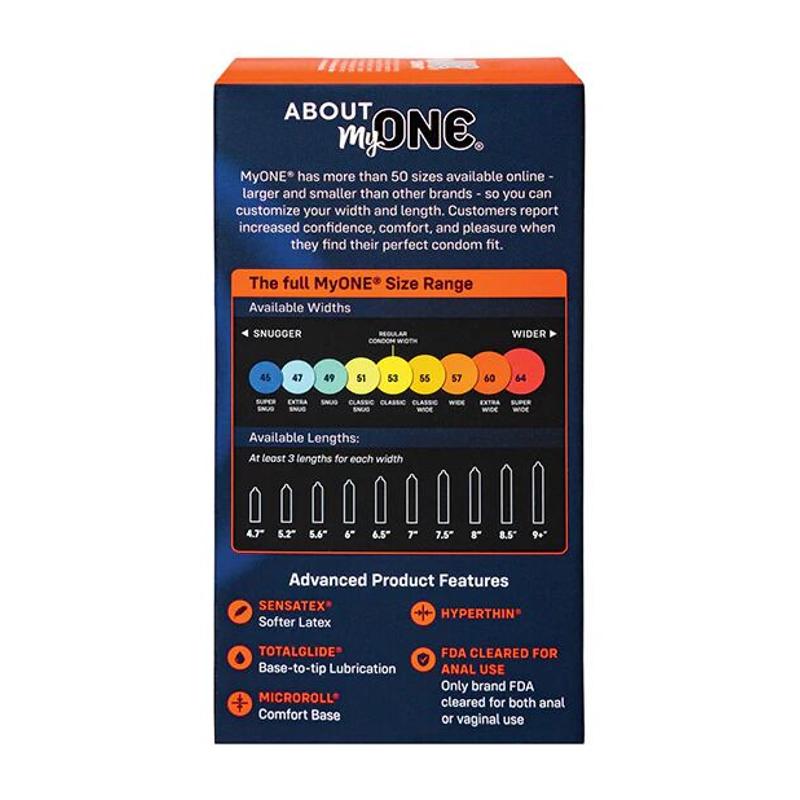 Презервативи MyONE Extra Wide & Long 10 шт, картонна коробка
