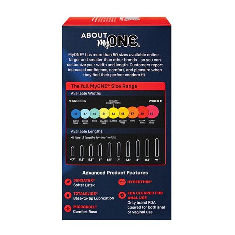 Презервативи MyONE Super Wide 10 шт, картонна коробка