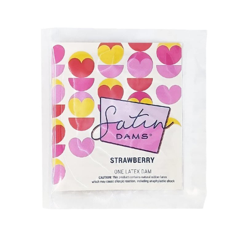 Латексна серветка Satin Dams Strawberry 1 шт - зображення 1