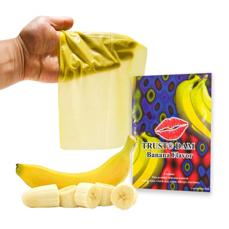 Латексна серветка Latex Dental Dams Banana 1 шт - зображення 1