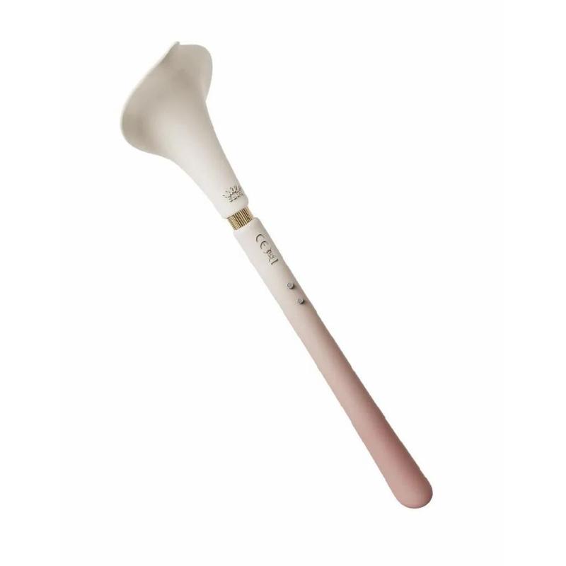 Розкішний вібромасажер Zalo – Calla Blossom Pink, двосторонній, 2 мотори