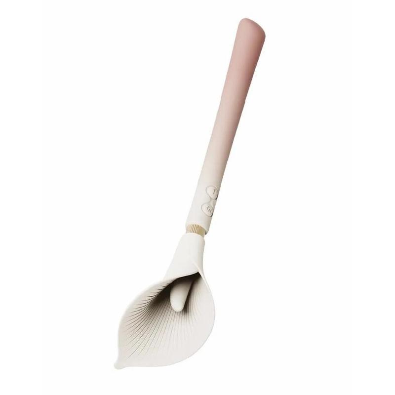 Розкішний вібромасажер Zalo – Calla Blossom Pink, двосторонній, 2 мотори