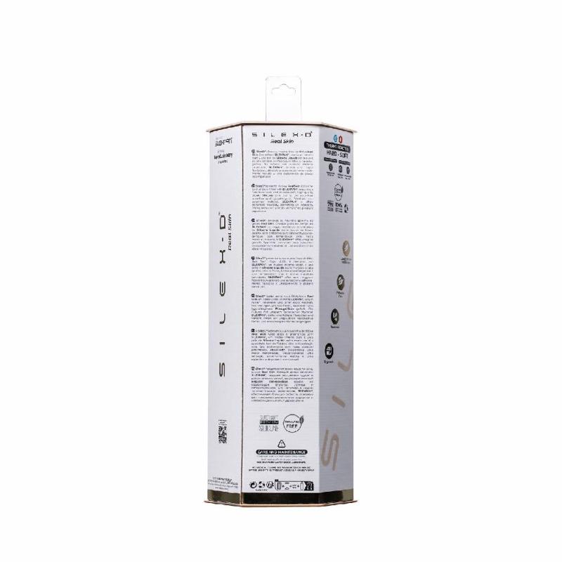 Фалоімітатор SilexD Vetus Real Skin Flesh (8in MODEL 1) суперсофт-силікон+Silexpan, діаметр 4,1 см
