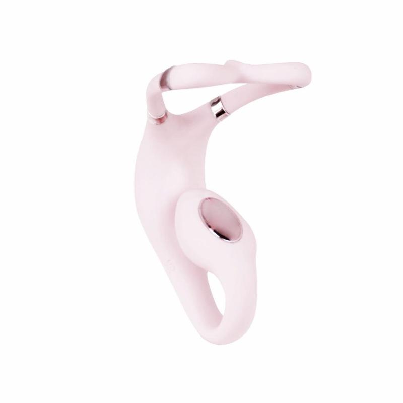 Смарт-вібратор для пар Adrien Lastic Venus + APP, подвійний, можна носити під одягом, 10 режимів