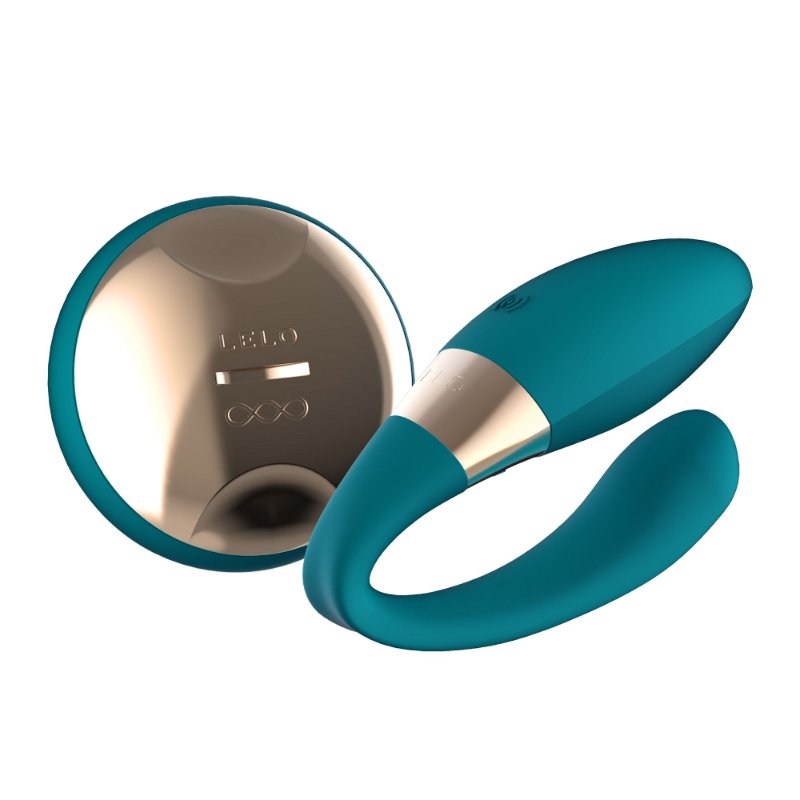 Вібратор для пар LELO Tiani Duo Ocean Blue, 2 мотори, пульт ДК - зображення 1