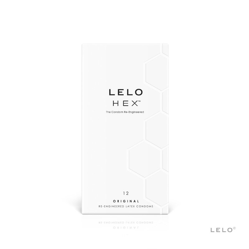 Презервативи LELO HEX Condoms Original 12 Pack, тонкі та суперміцні - зображення 1