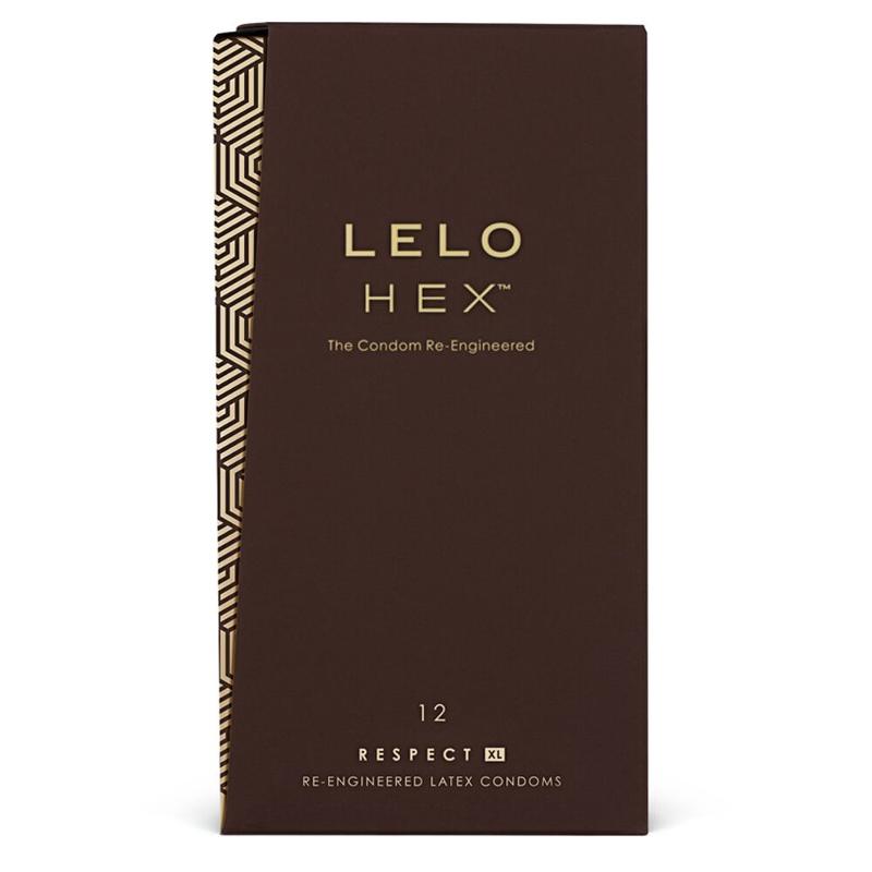Презервативи LELO HEX Condoms Respect XL 12 Pack, тонкі та суперміцні, збільшений розмір - зображення 1