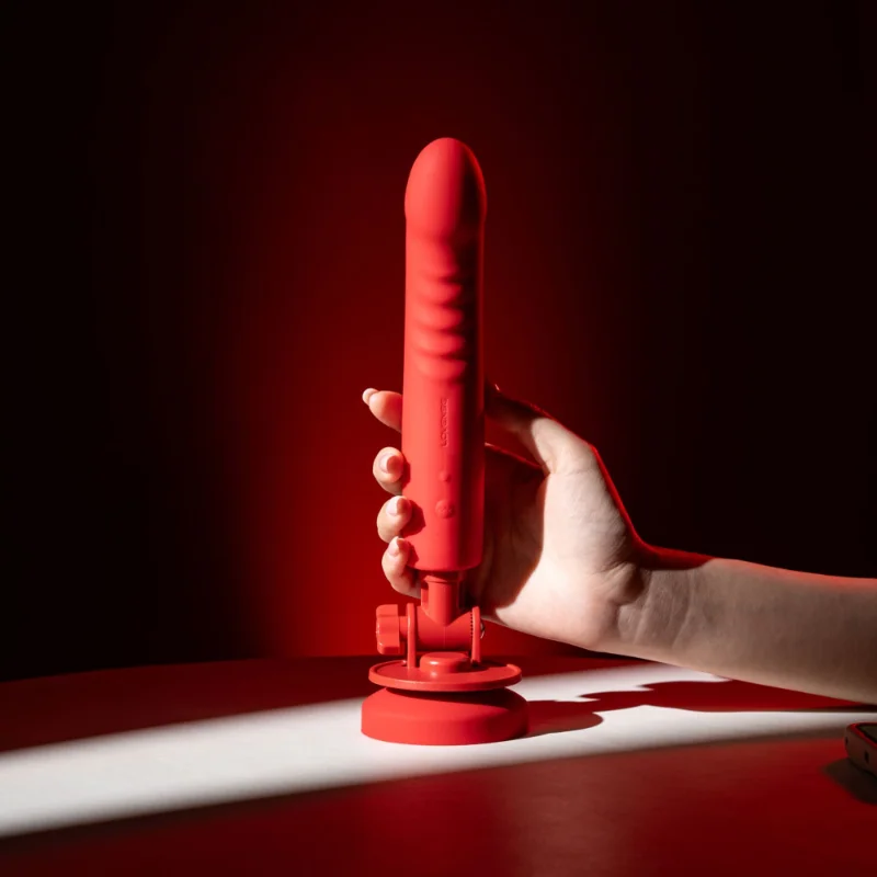 Смарт-міні секс-машина Lovense Mission 2 Vibrating suction cup dildo, 6500 вібрацій/хв, Touch Sense