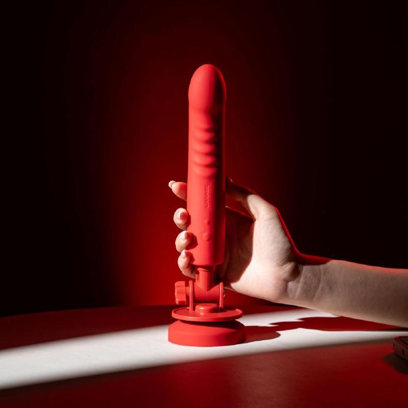 Смарт-міні секс-машина Lovense Mission 2 Vibrating suction cup dildo, 6500 вібрацій/хв, Touch Sense