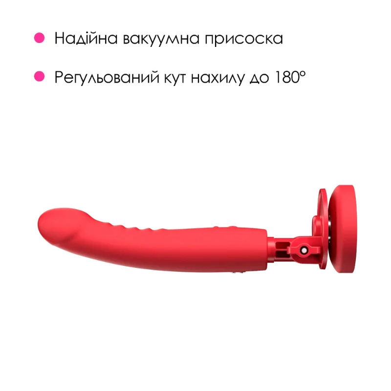 Смарт-міні секс-машина Lovense Mission 2 Vibrating suction cup dildo, 6500 вібрацій/хв, Touch Sense