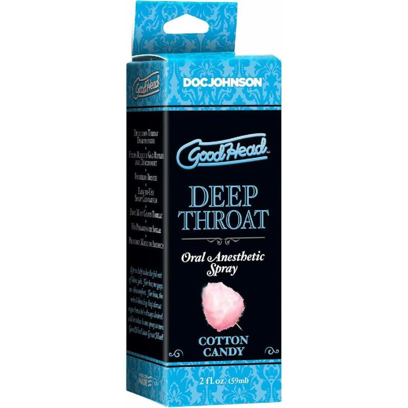 Спрей для мінету Doc Johnson GoodHead DeepThroat Spray - Cotton Candy 59 мл для глибокого мінету