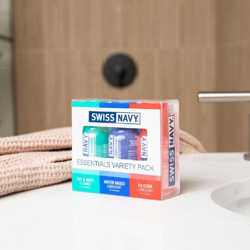 Розпродаж!!! Набір Swiss Navy Essentials Variety Pack 3 х 30 мл (термін 21.01.2027)