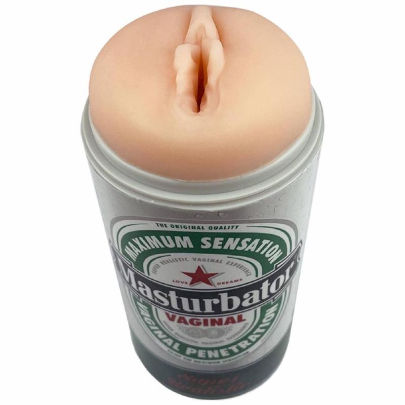 Мастурбатор-вагіна Alive Heineken Vagina II у вигляді банки пива, реалістичний