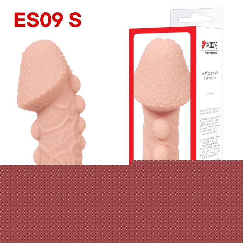 Насадка на член Kokos Extreme Sleeve ES.09 розмір S, потовщувальна, стимулюючий рельєф