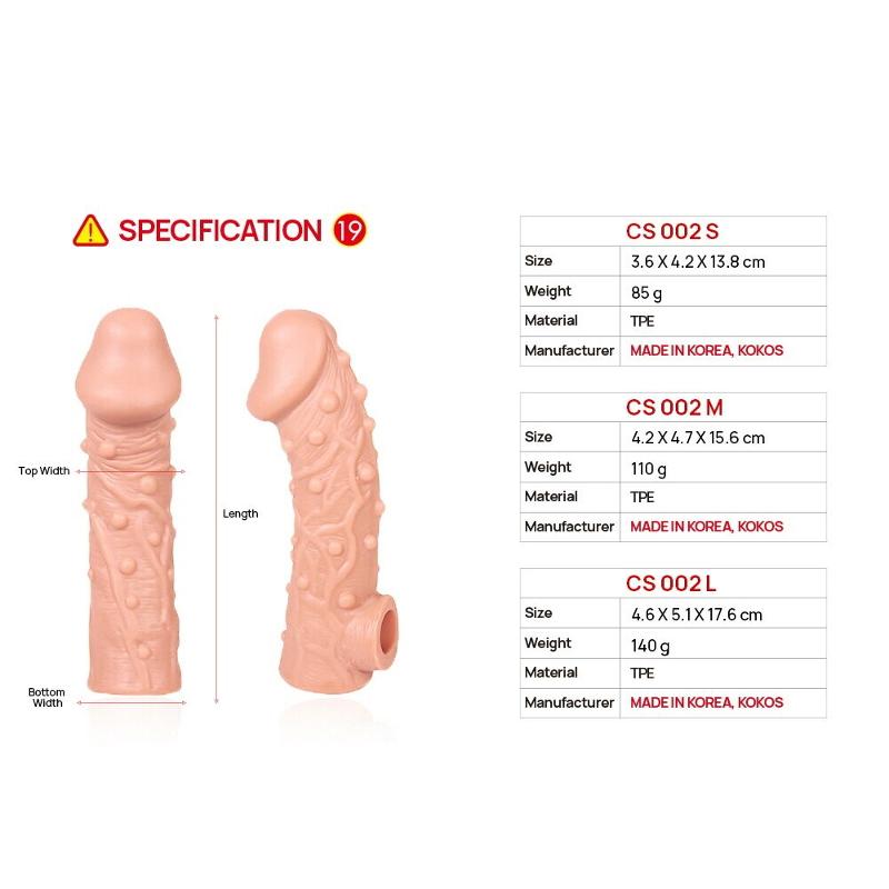 Насадка на член Kokos Cock Sleeve CS 002 L