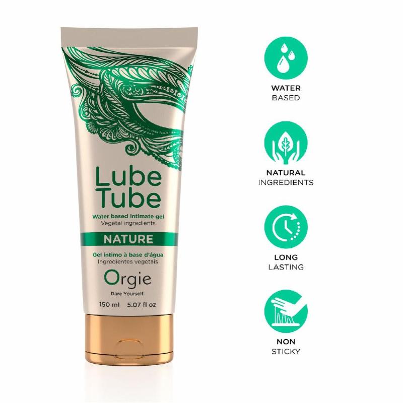 Лубрикант на водній основі Orgie Lube Tube Nature, 150 мл, натуральний склад, зволожує, заспокоює