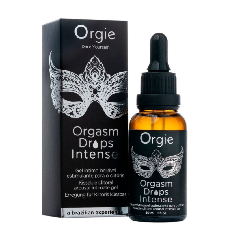 Збуджувальні краплі для клітора Orgie Orgasm Drops Intense, 30 мл, тепло-холод, смак яблука - зображення 1