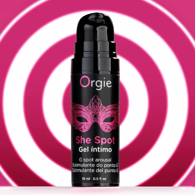 Гель для стимуляції точки G Orgie She Spot Intimate Gel, 15 мл, тепло-холод, ефект вібрації
