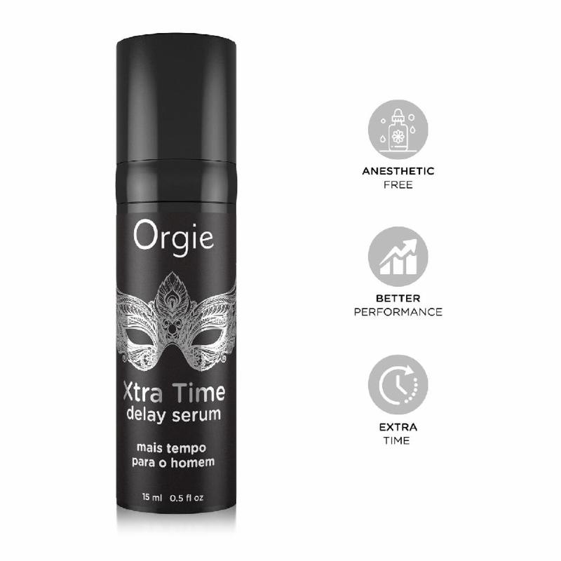 Сироватка-пролонгатор Orgie Xtra Time Delay Serum, 15 мл, без анестетиків, на силіконовій основі